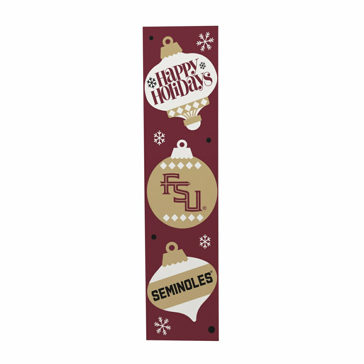47" Double Sided Leaner, Florida State University, Christmas