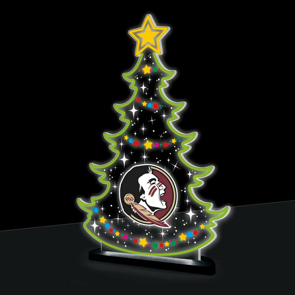 Florida State University College Holiday Tree Desklite LED Decor