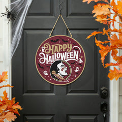 Florida State University Halloween Round Door Décor with Hanging Rope,