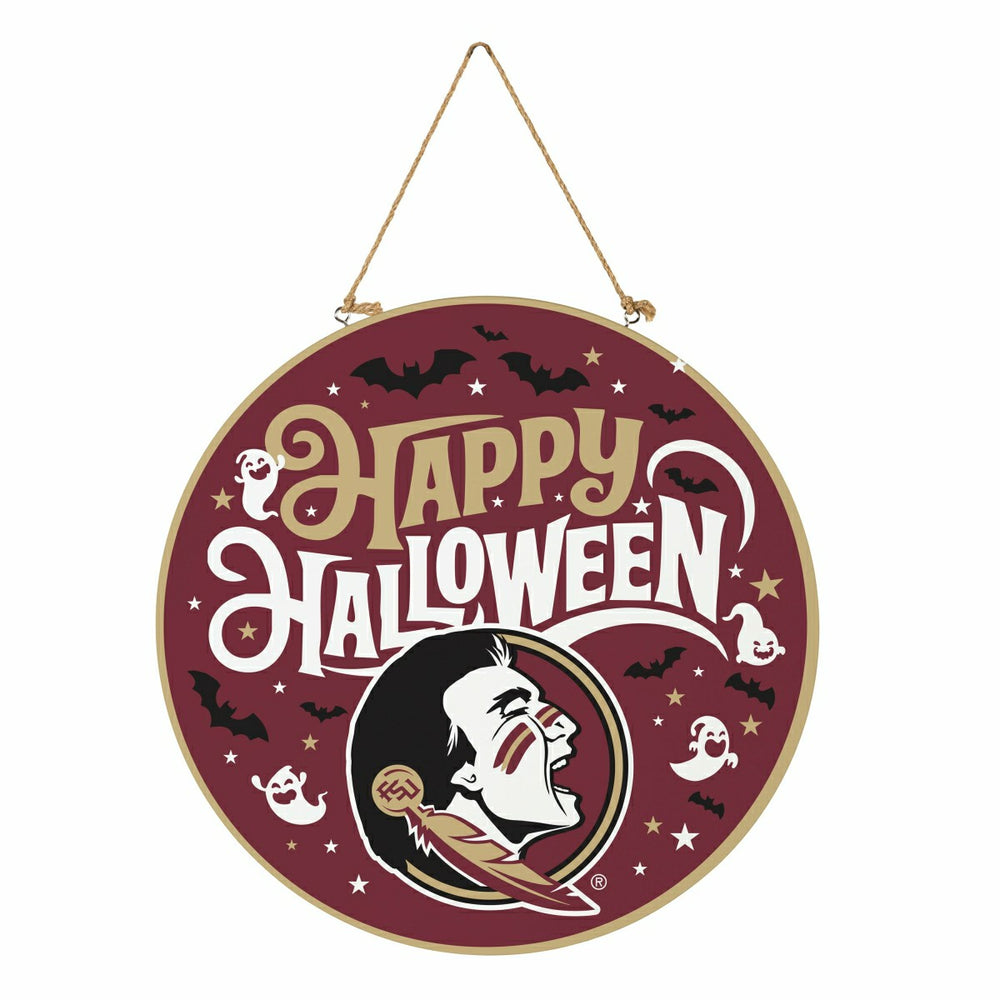 Florida State University Halloween Round Door Décor with Hanging Rope,