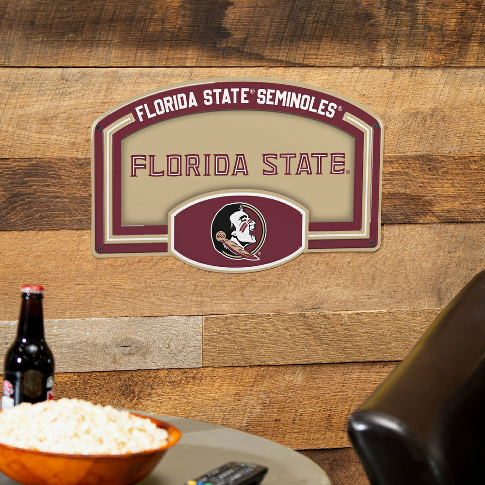 Florida State University USA Embossed Steel Wall Sign, 11" x 17"