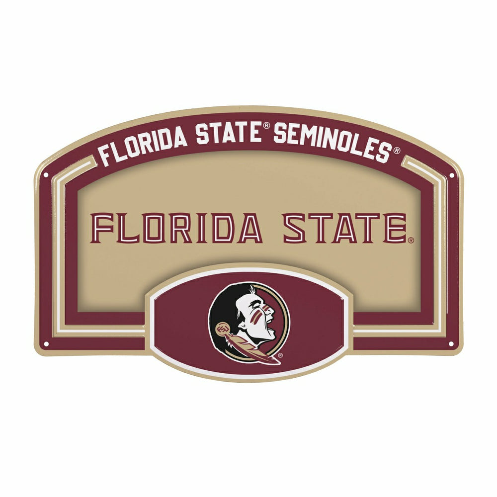 Florida State University USA Embossed Steel Wall Sign, 11" x 17"