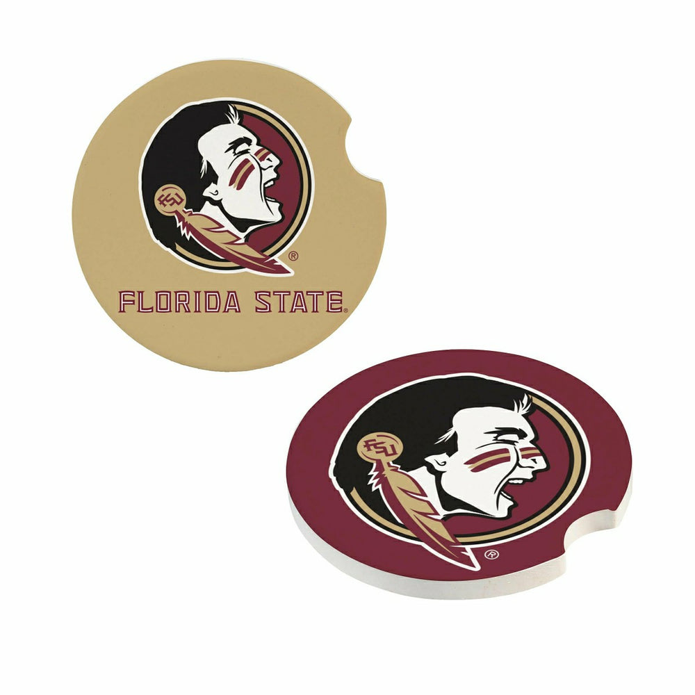 Florida State University Car Coaster Set, 2pc