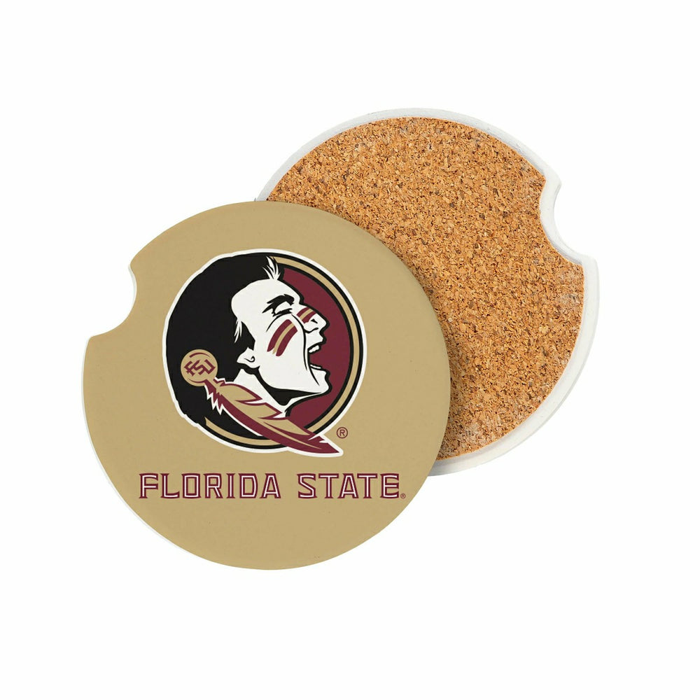 Florida State University Car Coaster Set, 2pc