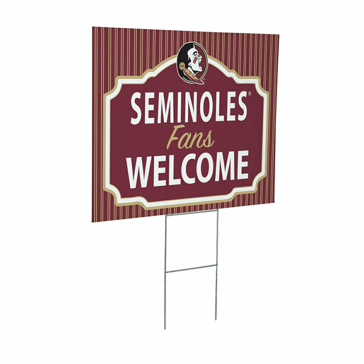 Florida State University Coroplast Yard Sign, "Fans Welcome"