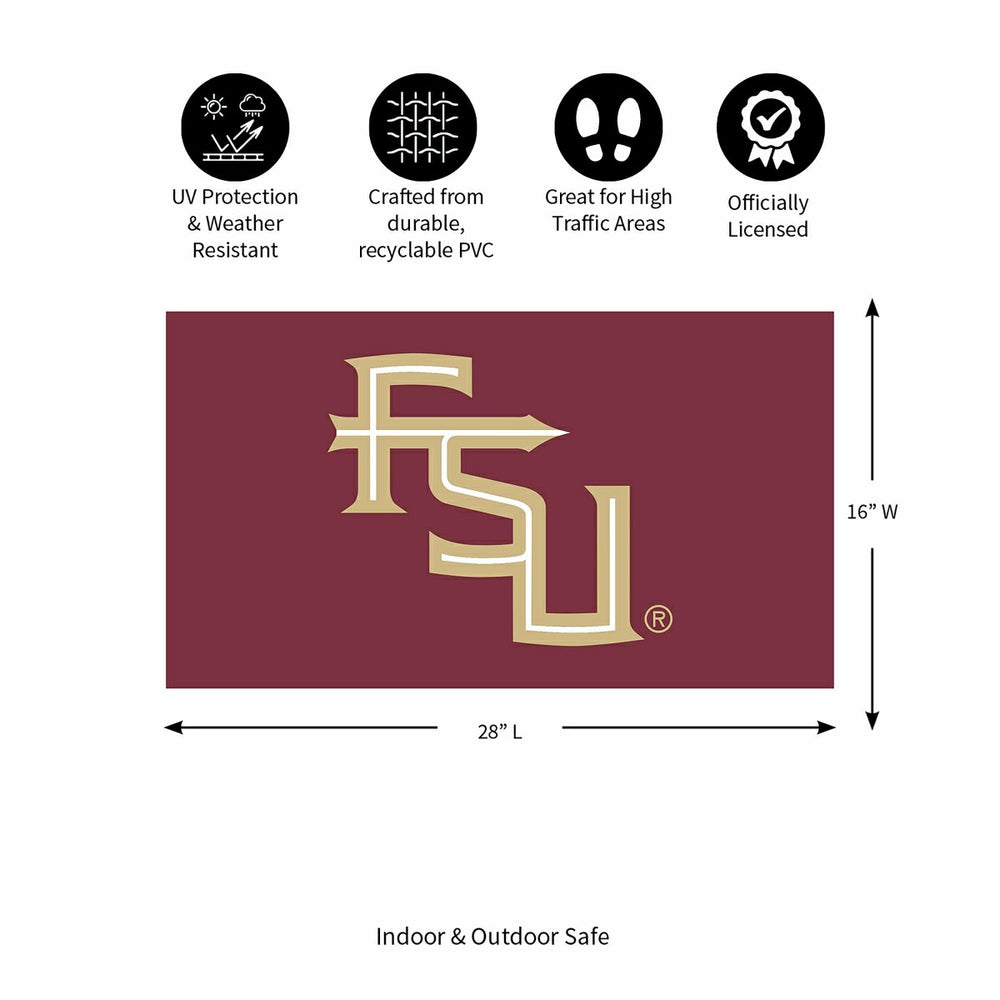 Full Color PVC Mat, 16" x 28", Florida State University