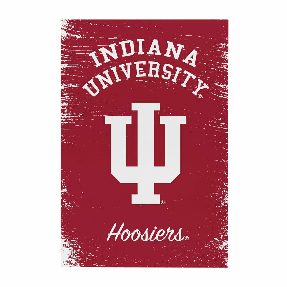 Indiana University Wood Wall Sign, 16x24