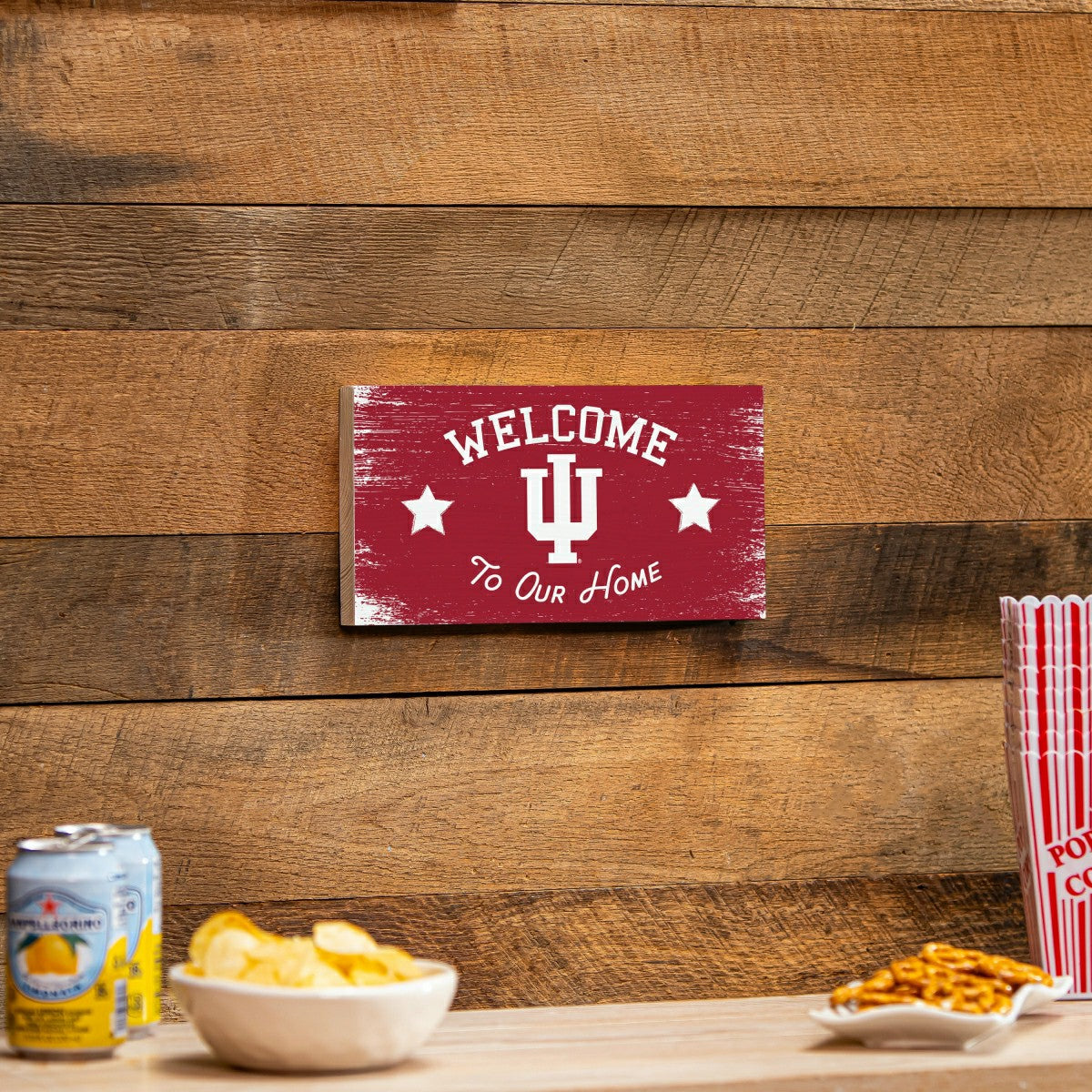 Indiana University Wood Wall Sign, 6x11