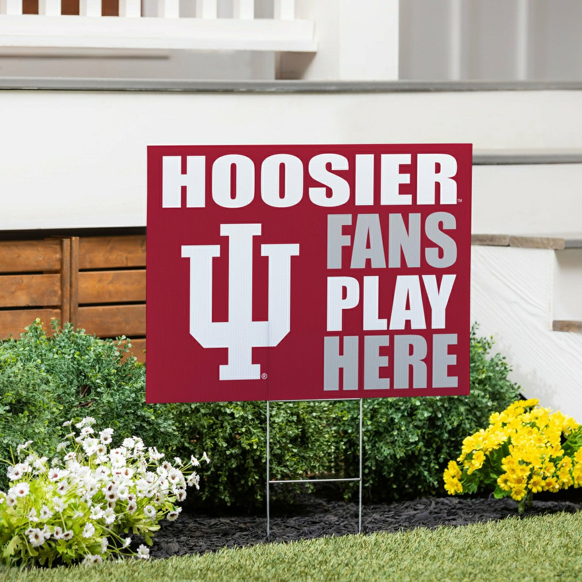 Indiana University Coroplast Yard Sign "Fans Play Here"