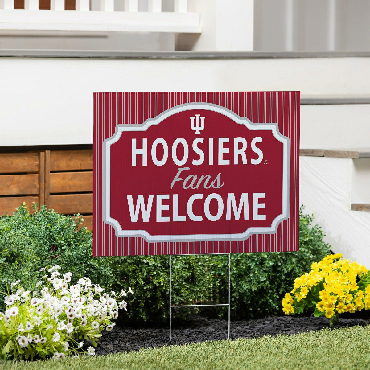 Indiana University Coroplast Yard Sign, "Fans Welcome"