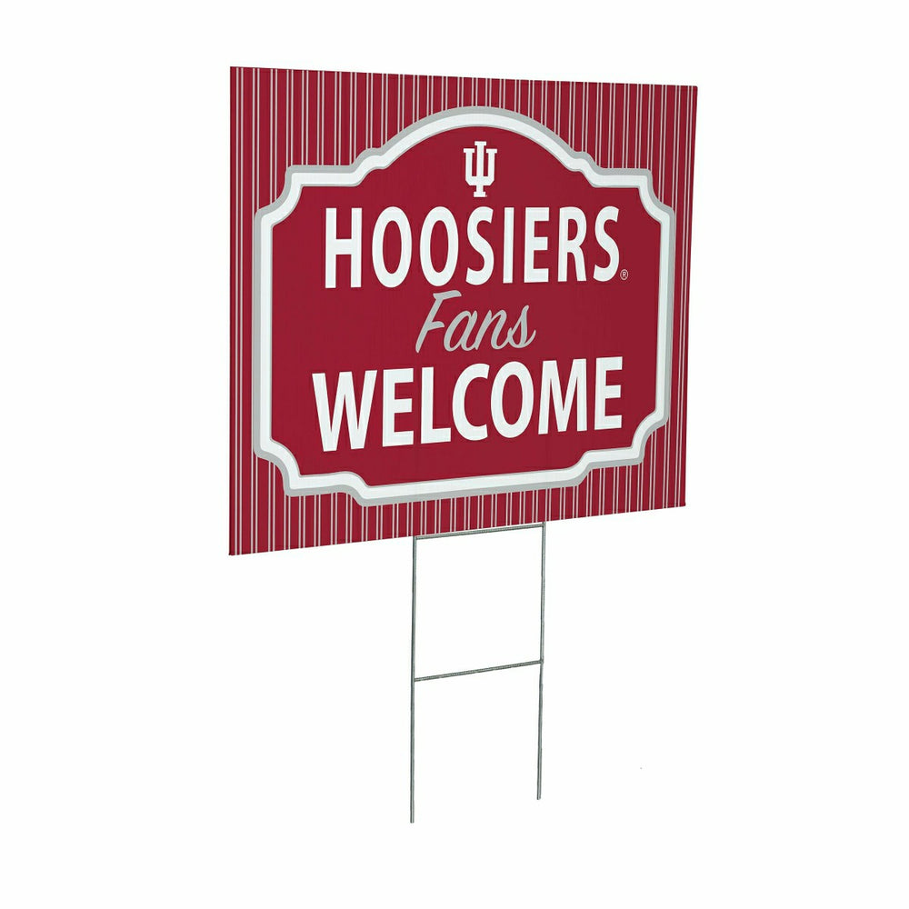 Indiana University Coroplast Yard Sign, "Fans Welcome"