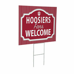Indiana University Coroplast Yard Sign, "Fans Welcome"