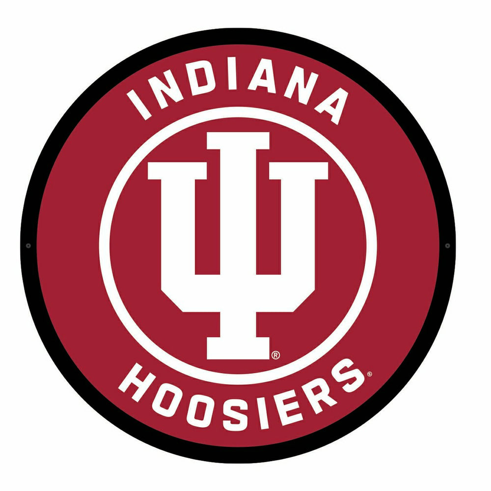 LED Wall Decor, College Football Round, Indiana University