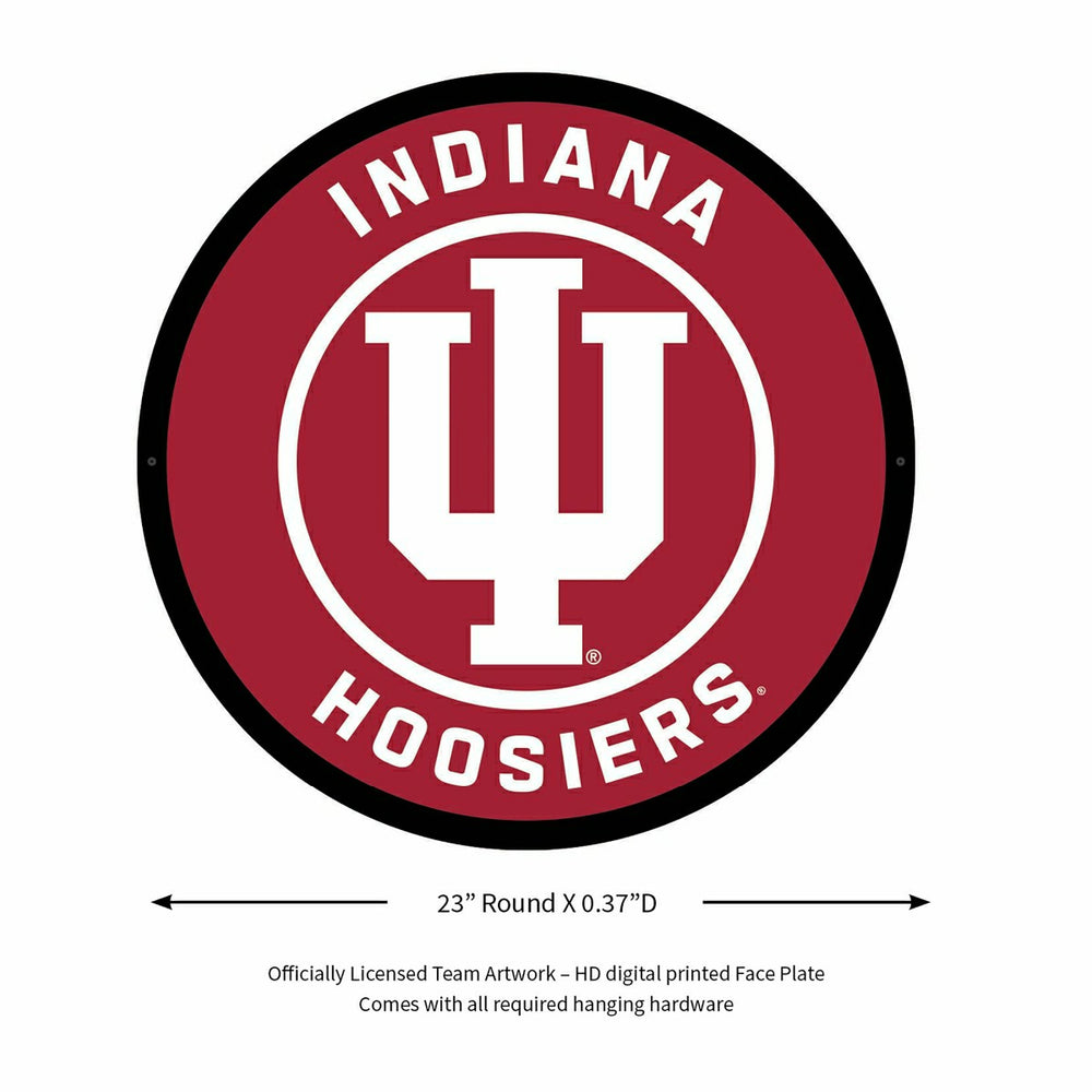 LED Wall Decor, College Football Round, Indiana University