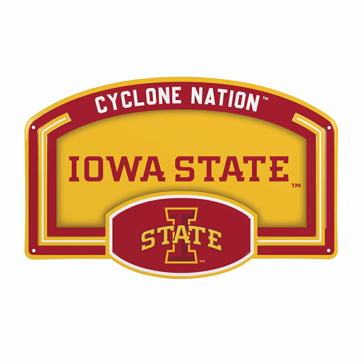Iowa State University USA Embossed Steel Wall Sign, 11" x 17"