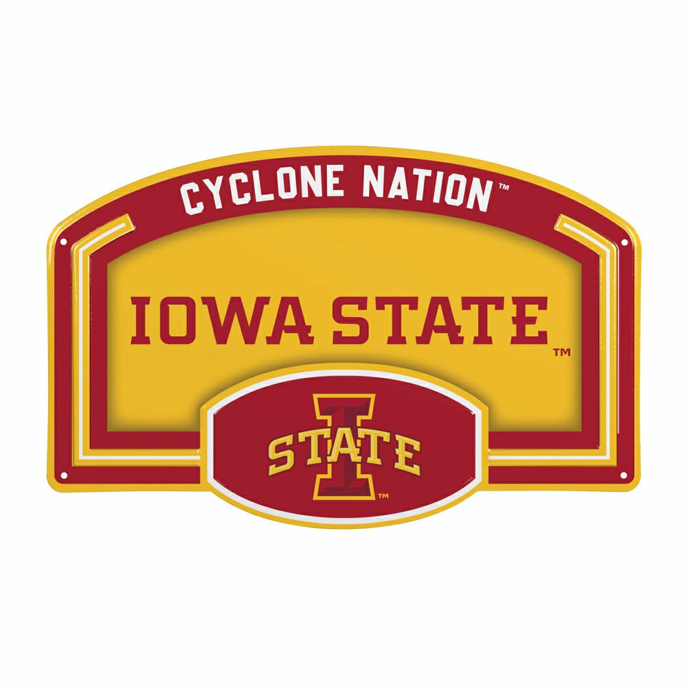 Iowa State University USA Embossed Steel Wall Sign, 11" x 17"