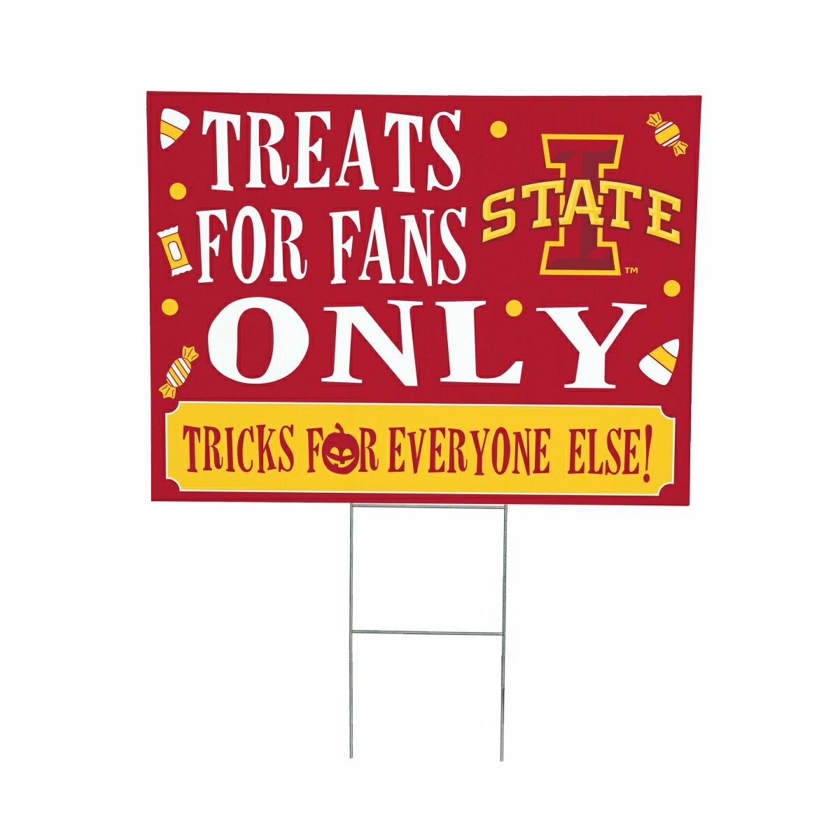 Iowa State University Yard Sign, Halloween Treats for Fans