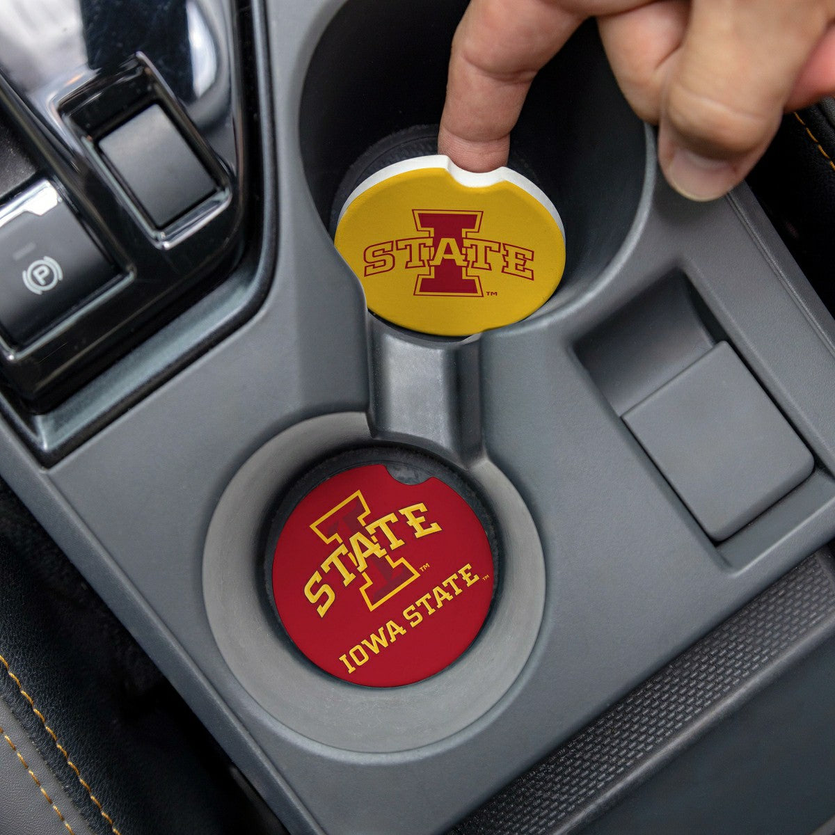 Iowa State University Car Coaster Set, 2pc