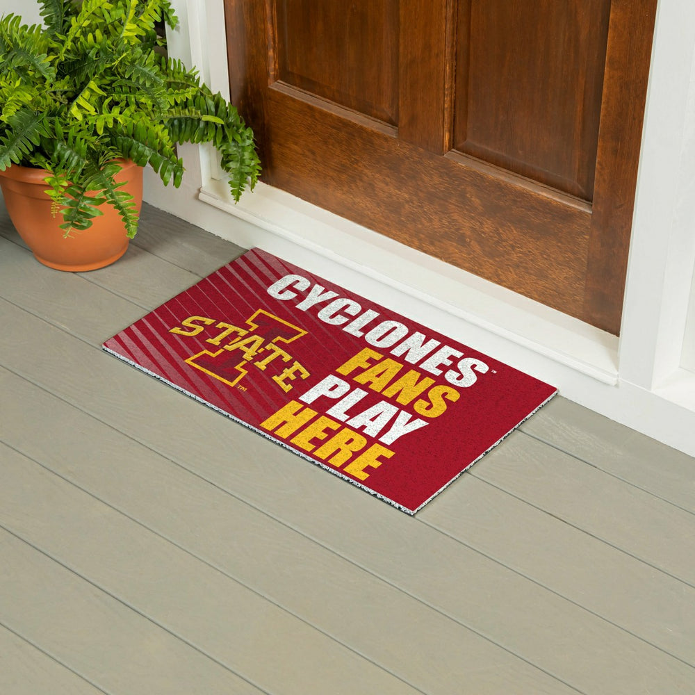 Iowa State University Fan Mat, 28"x16"