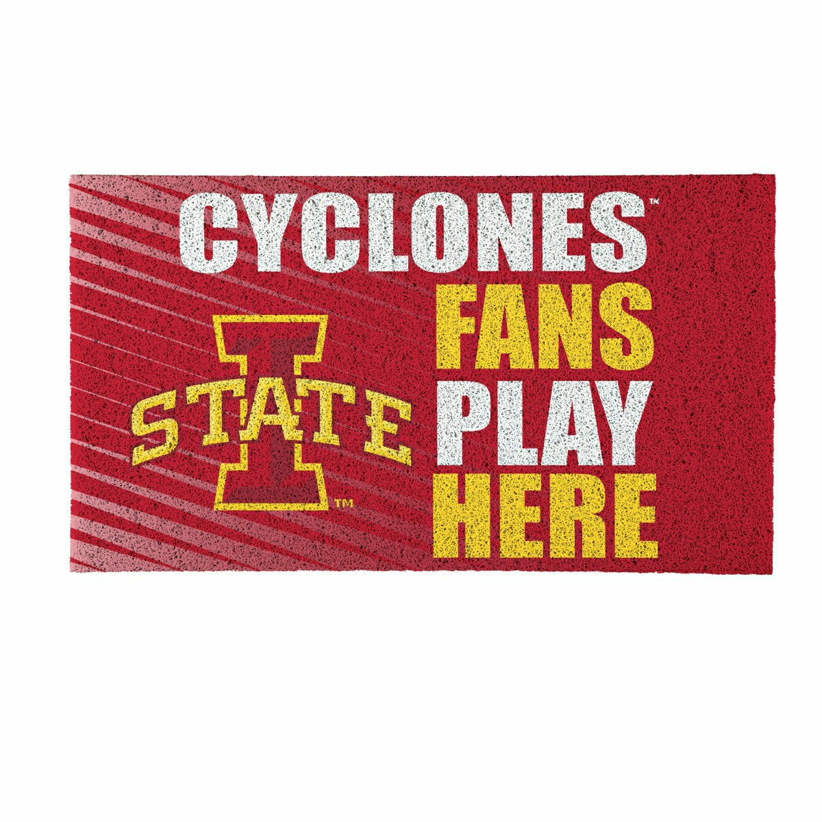 Iowa State University Fan Mat, 28"x16"