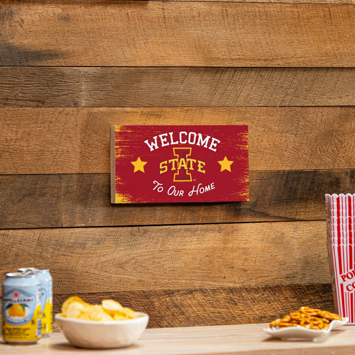Iowa State University Wood Wall Sign, 6x11