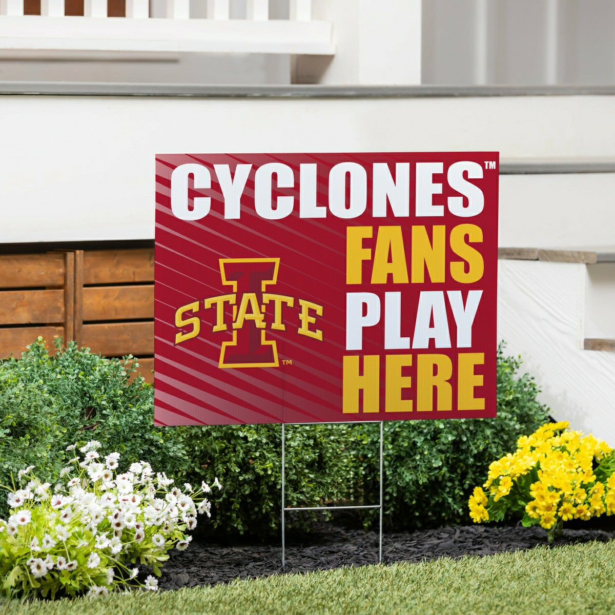 Iowa State University Coroplast Yard Sign "Fans Play Here"