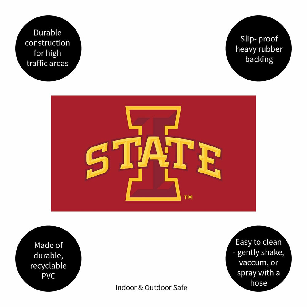 Full Color PVC Mat, 16" x 28", Iowa State University