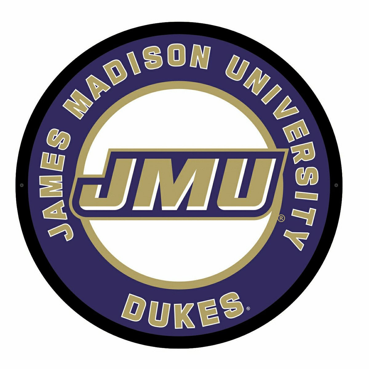 LED Wall Decor, Round, James Madison University