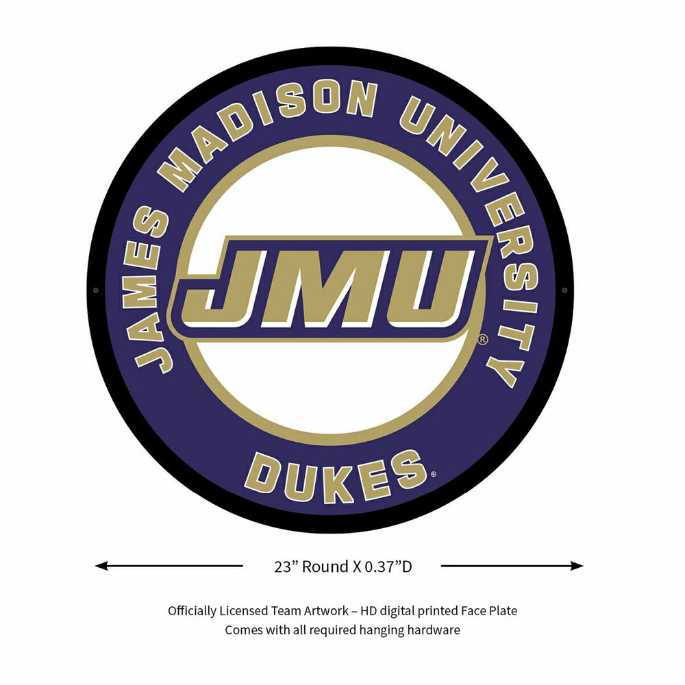 LED Wall Decor, Round, James Madison University