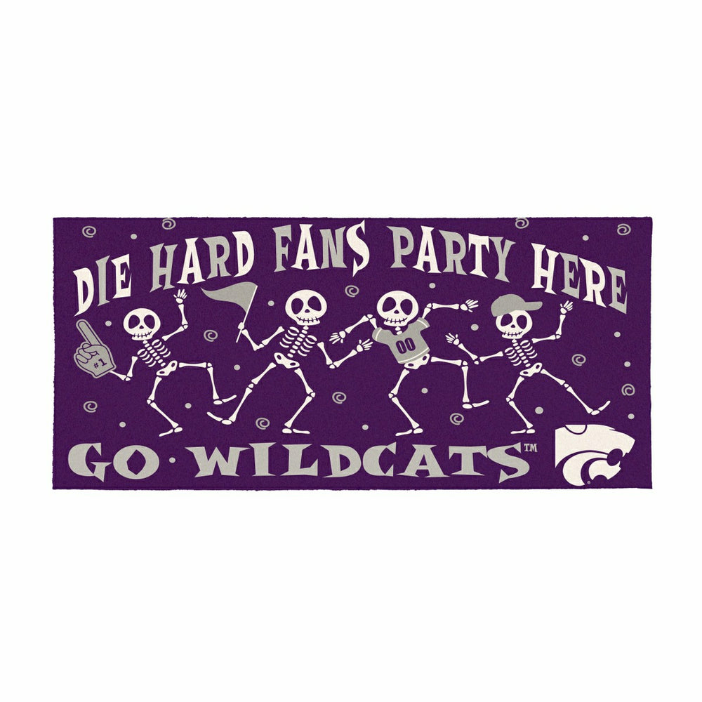 Kansas State University,University of Kansas Flocked Coir Halloween Sa