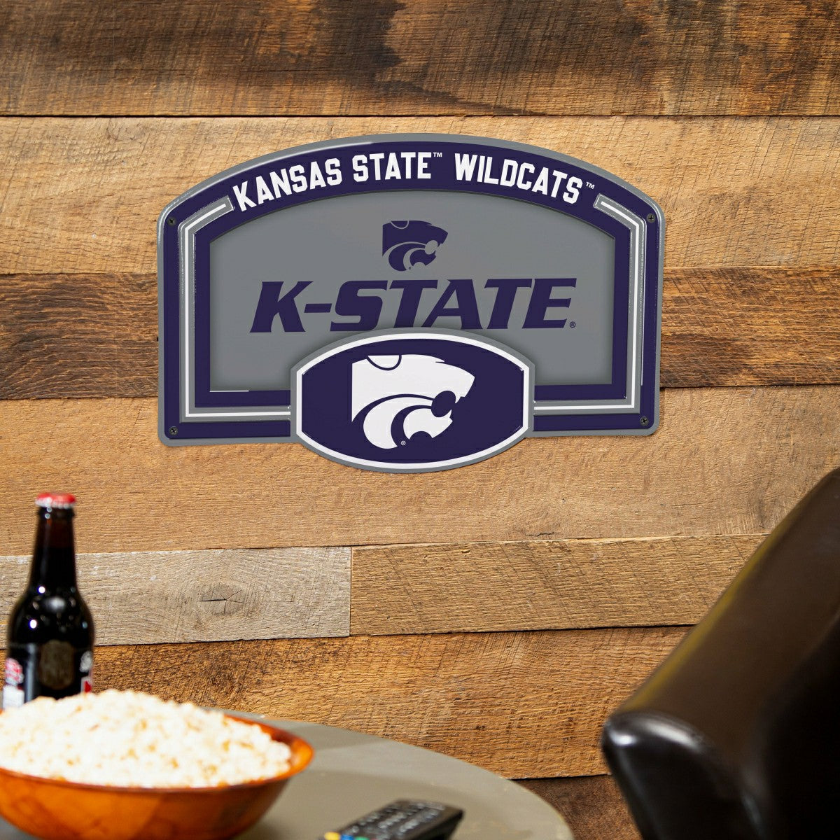 Kansas State University USA Embossed Steel Wall Sign, 11" x 17"