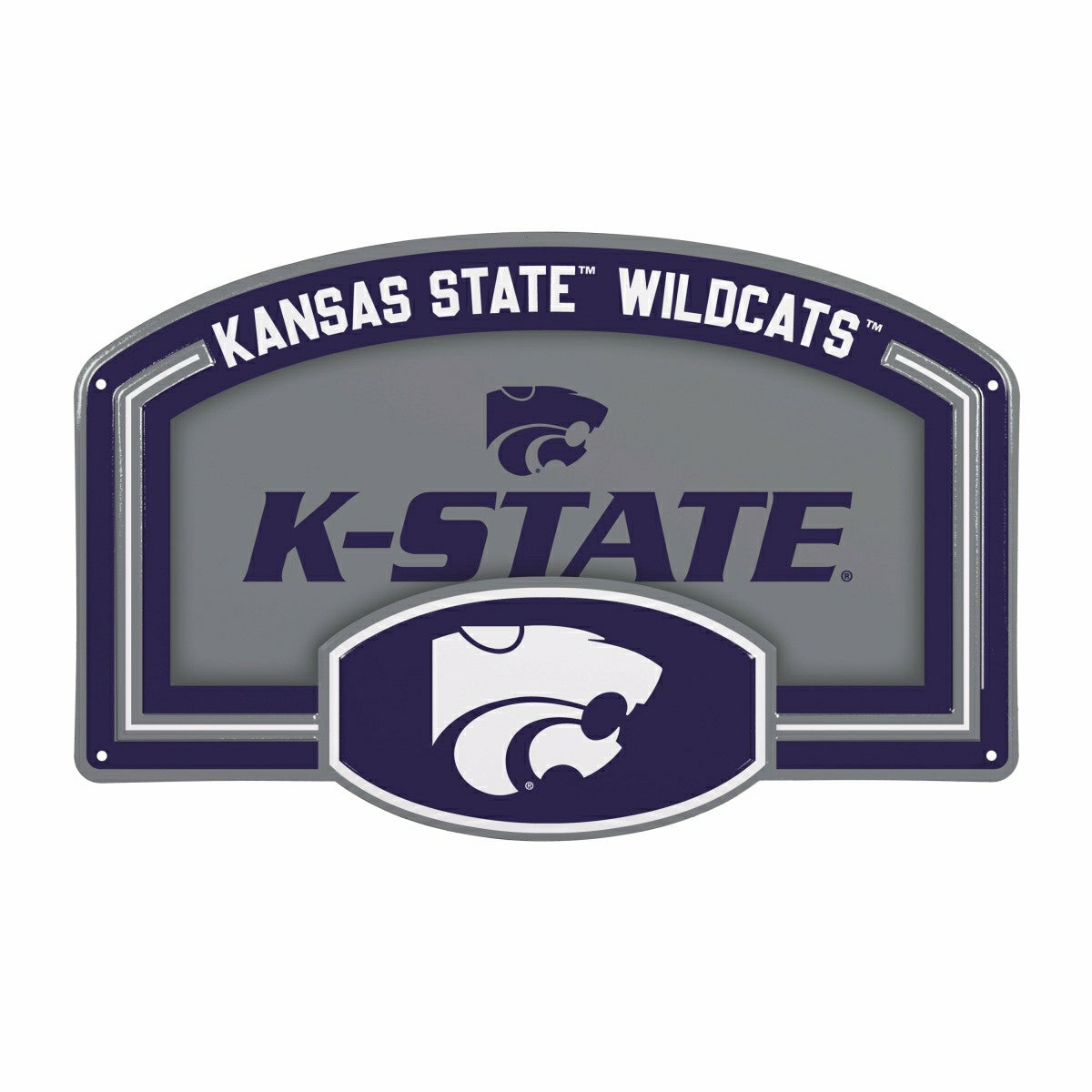 Kansas State University USA Embossed Steel Wall Sign, 11" x 17"