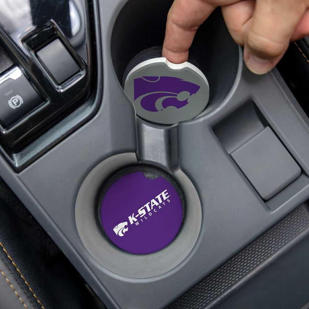 Kansas State University Car Coaster Set, 2pc