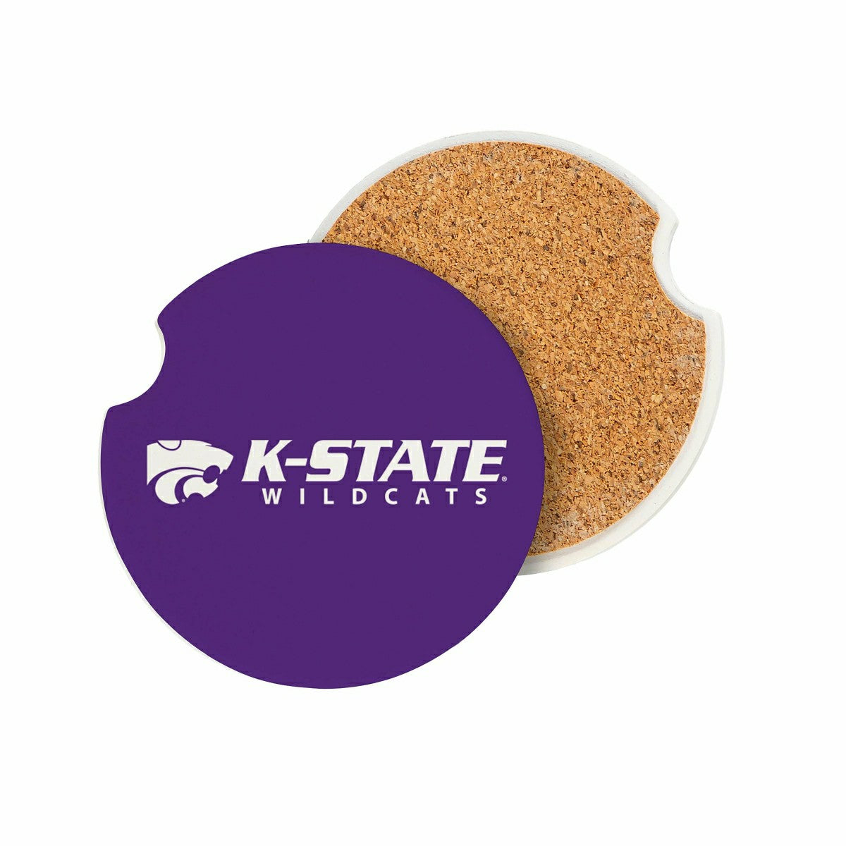 Kansas State University Car Coaster Set, 2pc