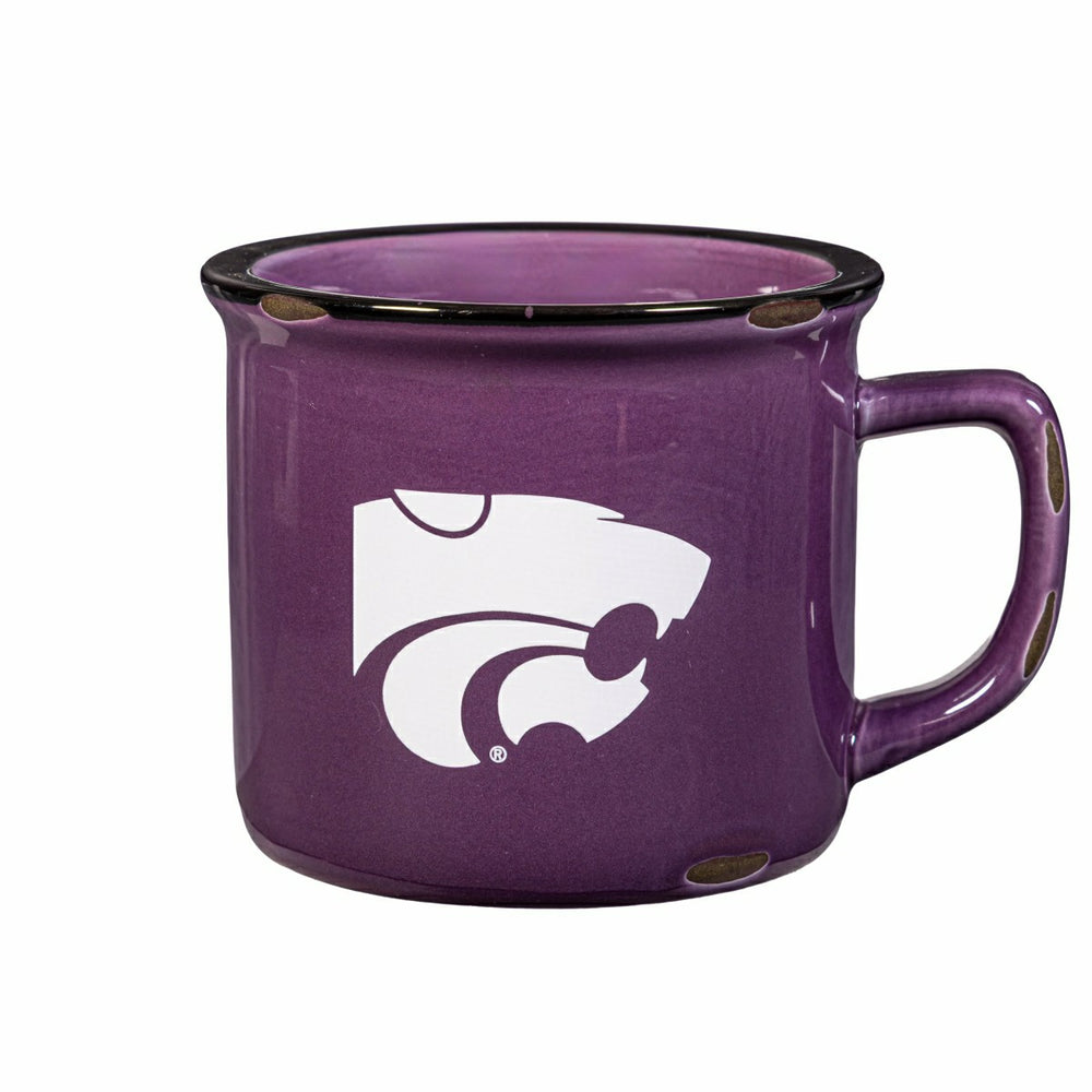 Kansas State University Ceramic Camp Cup with Enamel Finish, 14oz