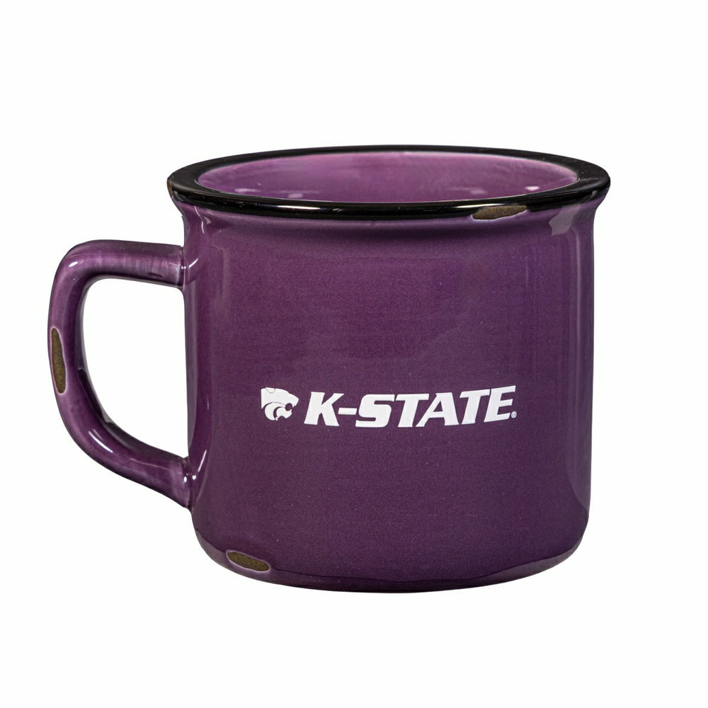 Kansas State University Ceramic Camp Cup with Enamel Finish, 14oz