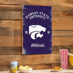 Kansas State University Wood Wall Sign, 16x24