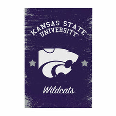 Kansas State University Wood Wall Sign, 16x24