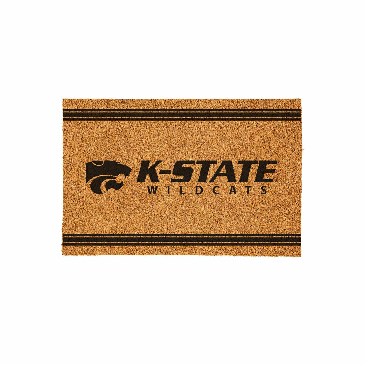 Kansas State University Large One Color Coir Mat, 36"x24"
