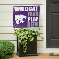 Kansas State University Coroplast Yard Sign "Fans Play Here"
