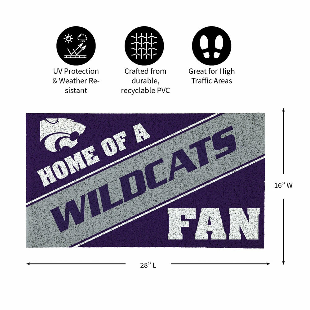 Kansas State University, PVC Mat COLOR, Home of a Fan