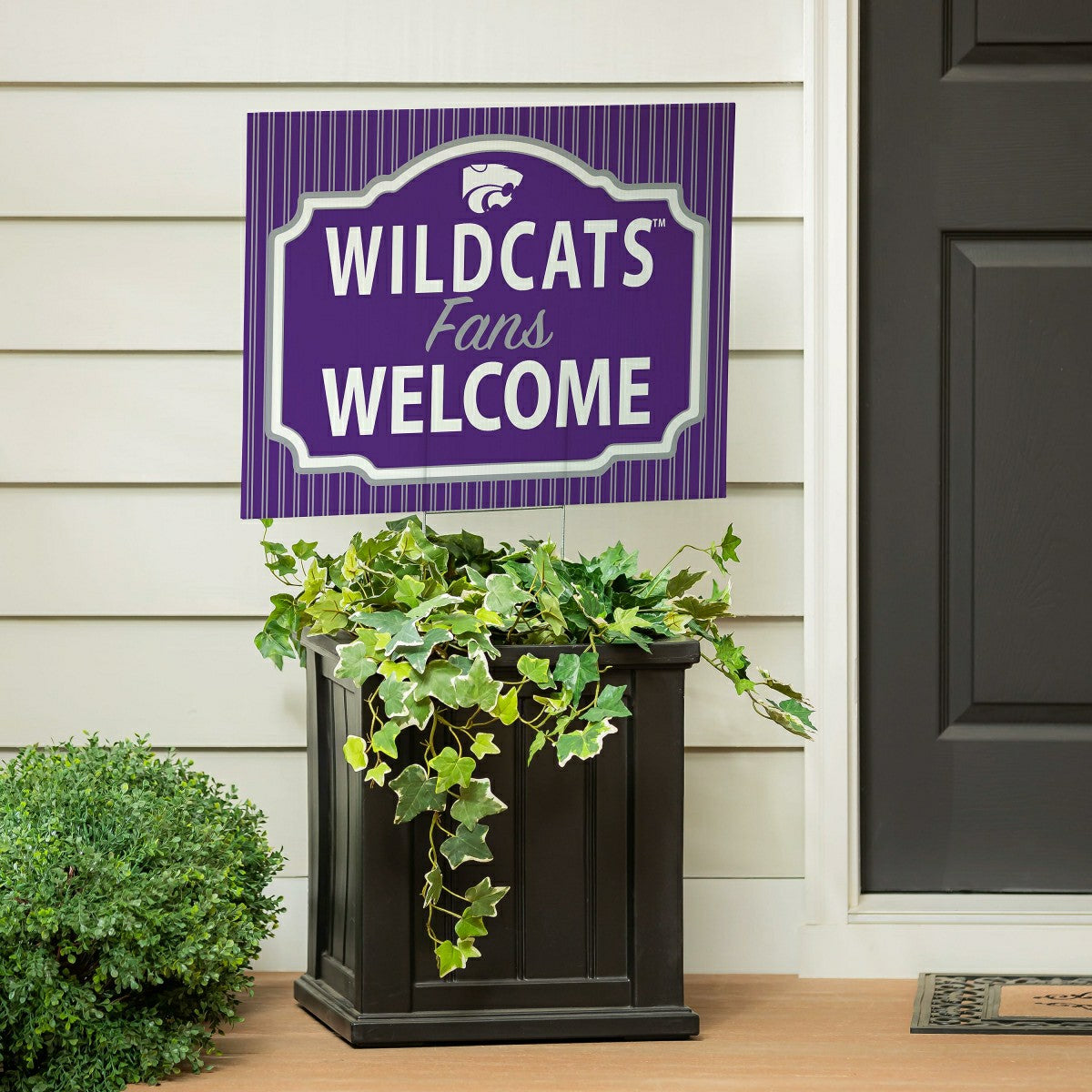 Kansas State University Coroplast Yard Sign, "Fans Welcome"