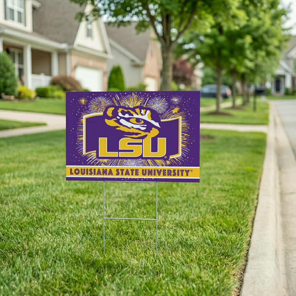 Louisiana State University Yard Sign, Patriotic