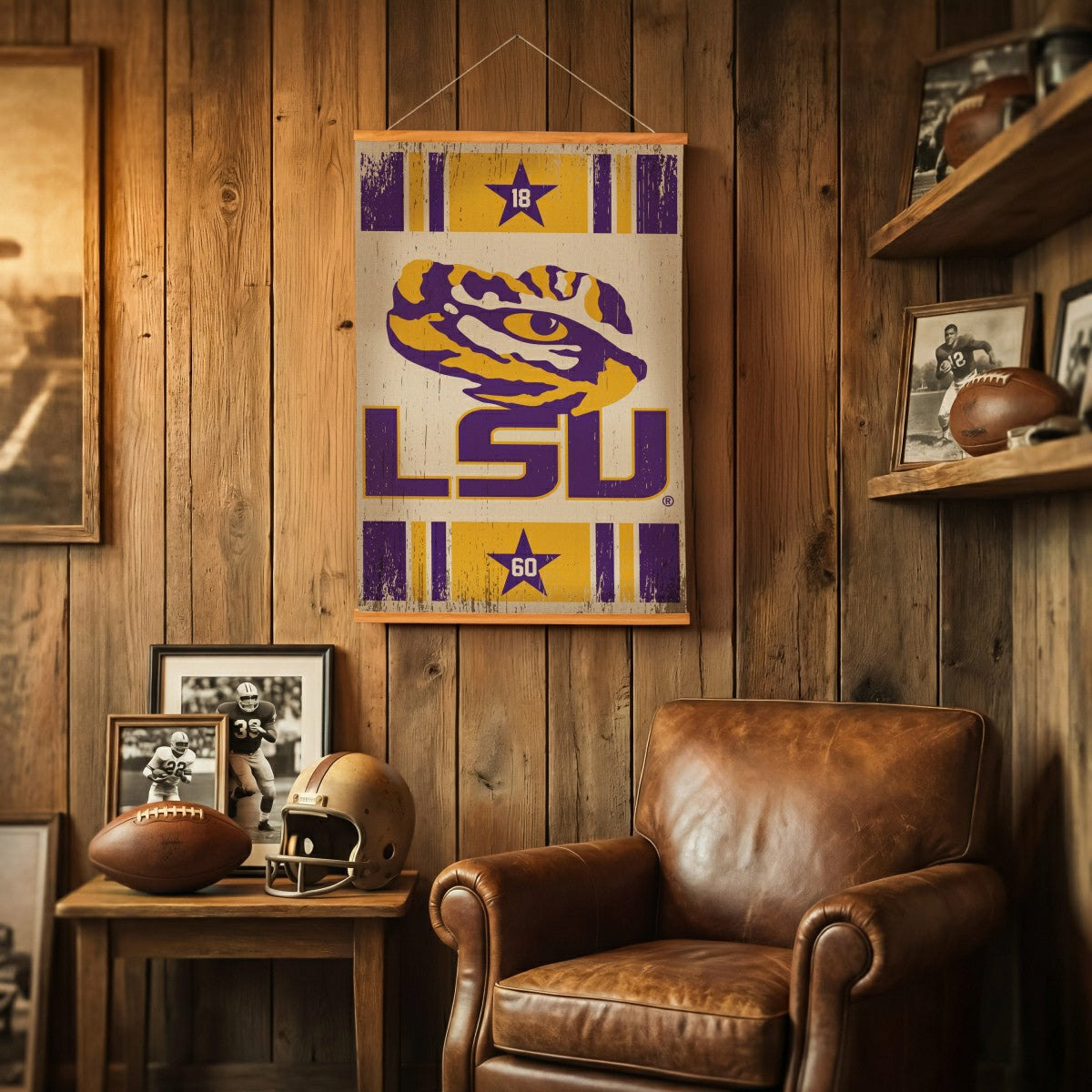 Louisiana State University, Canvas Wall Tapestry, Medium, 36x24