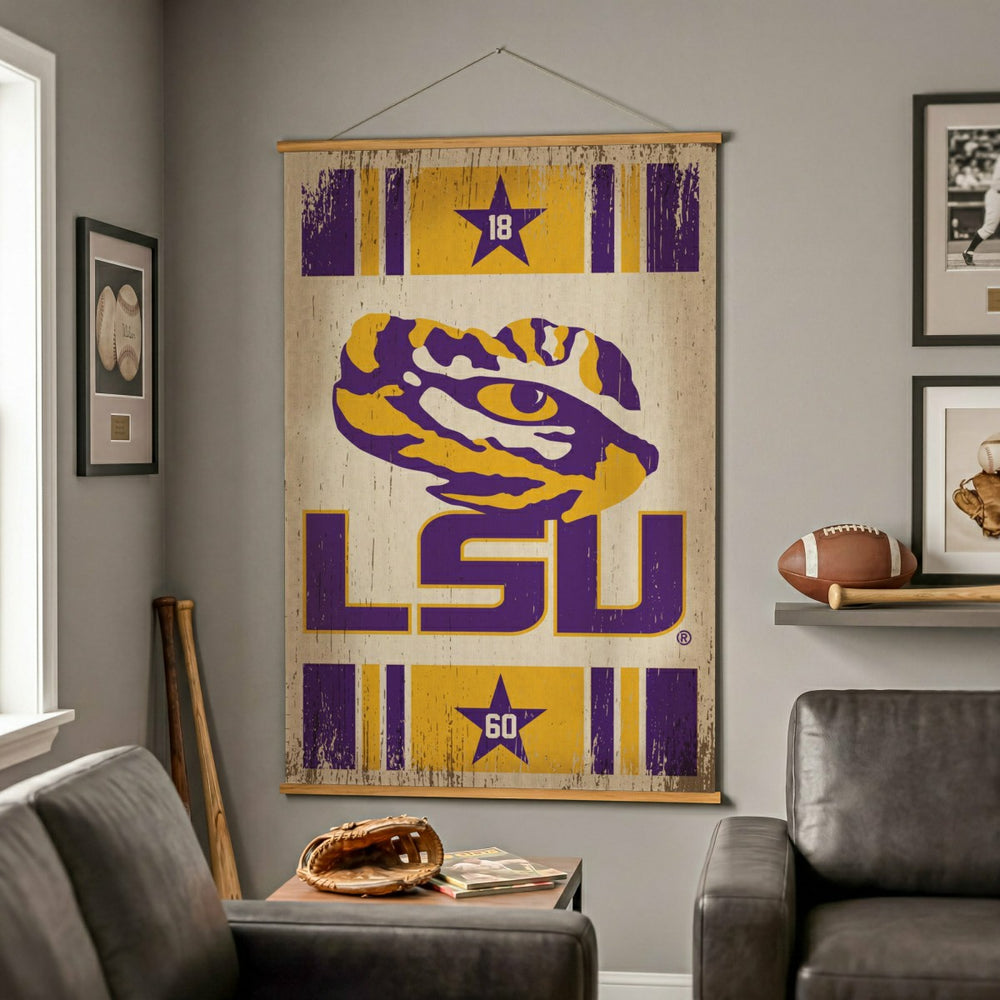 Louisiana State University, Canvas Wall Tapestry, Large, 54x36
