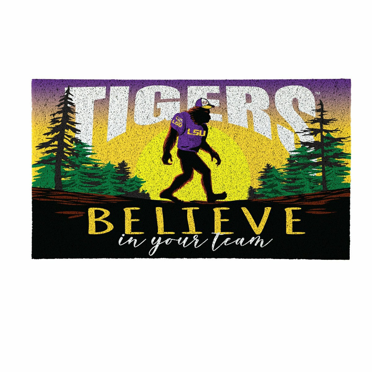 Louisiana State University Bigfoot PVC Mat, 28"x16"
