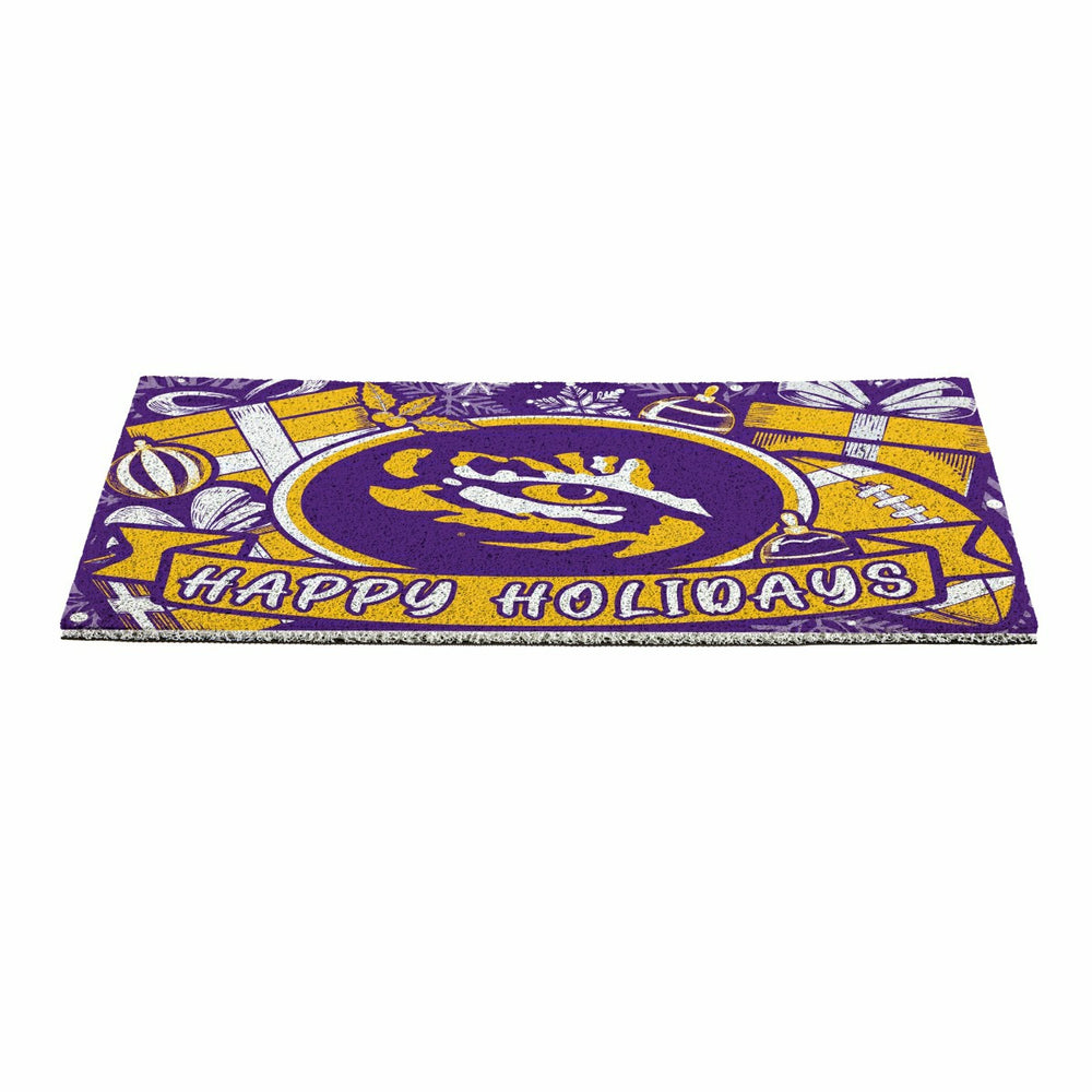Louisiana State University Holiday PVC Mat, 28"x16"