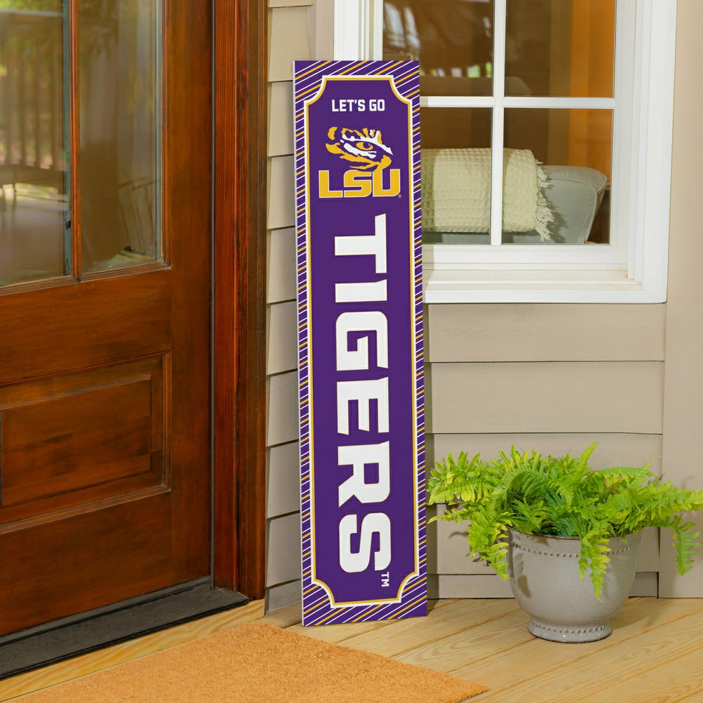 46" Double Sided Leaner, Louisiana State University, Winter Seasonal