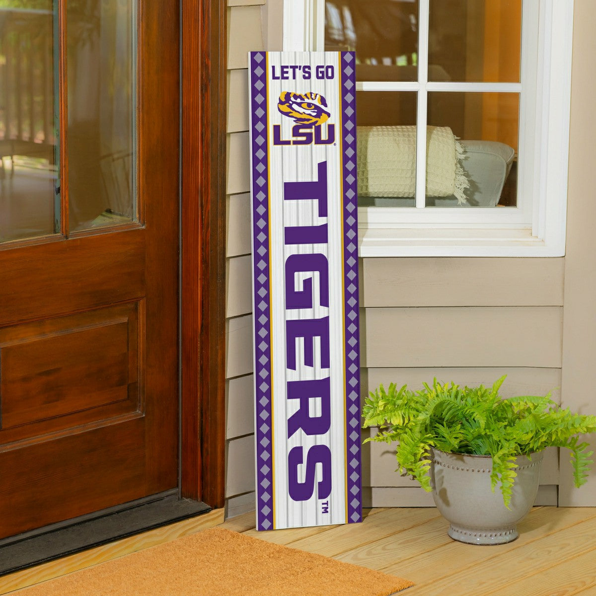 47" Double Sided Leaner, Louisiana State University, Christmas