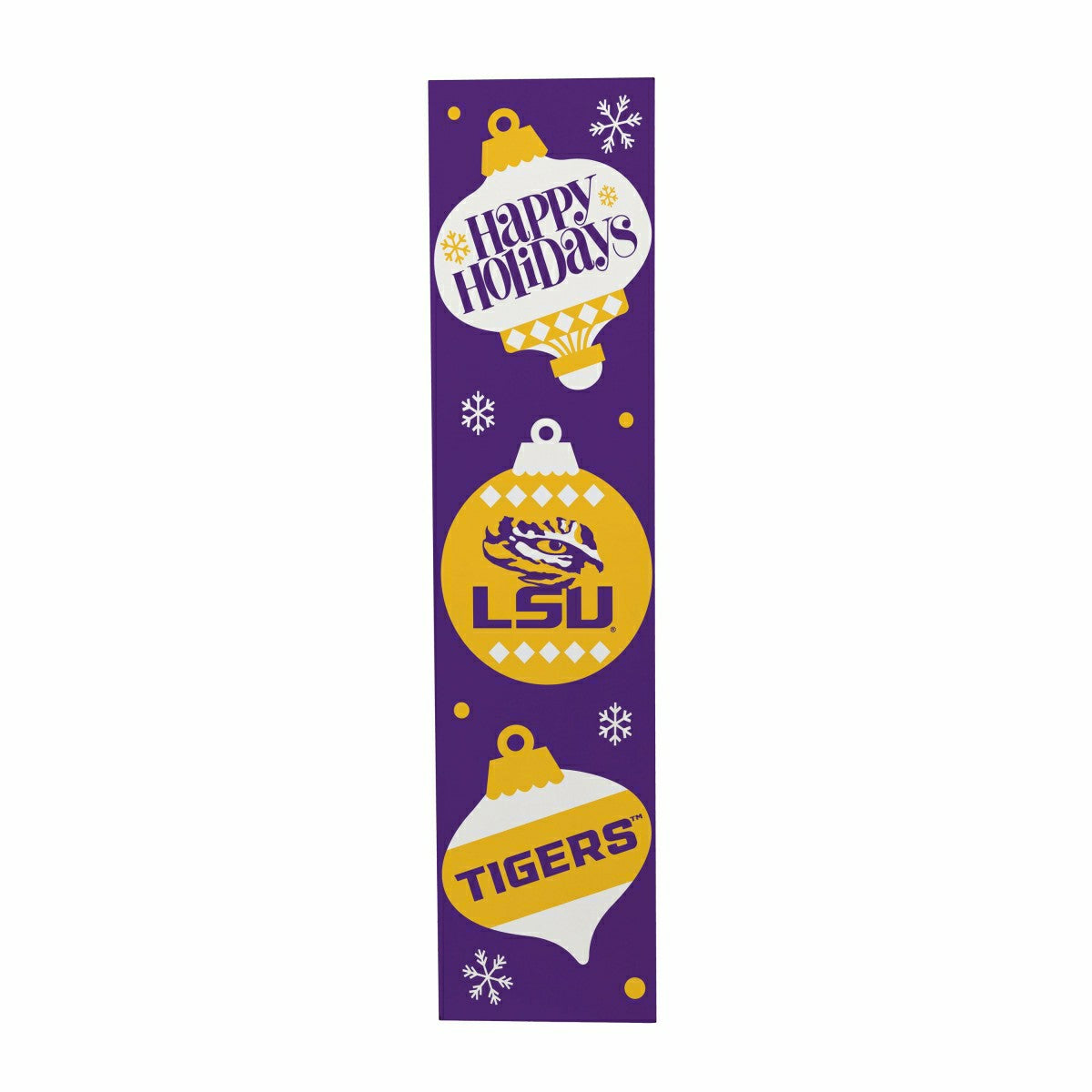47" Double Sided Leaner, Louisiana State University, Christmas